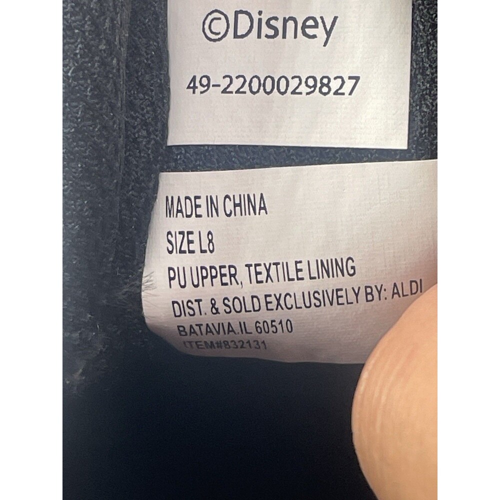 Disney Mickey Mouse Silver Metallic Sneakers Womens Size 8 Lace Up Casual - Picture 6 of 6